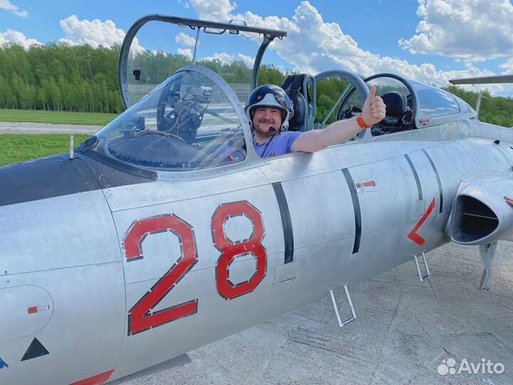 Полет на самолете. Самолет Л 29 Улётный подарок