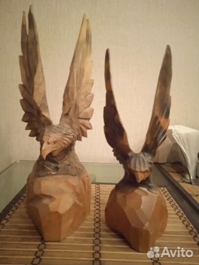 Статуэтки СССР дерево, резьба Орëл