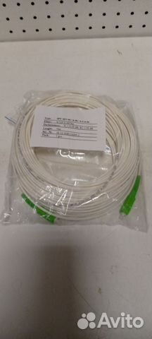 Патчкорд оптический SC/APC-SC/APC, SM, 30 метров