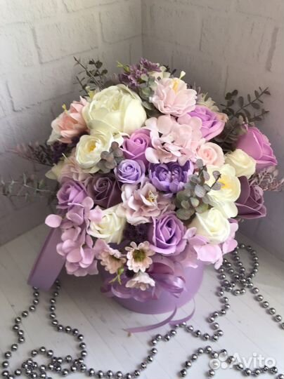 Букеты из мыльных цветов