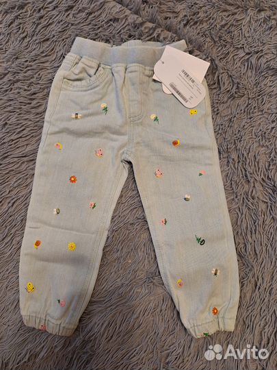 Джинсы на девочку 92