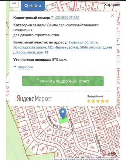 Участок 8,7 сот. (СНТ, ДНП)