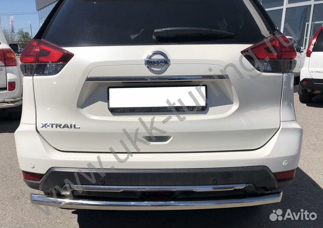 Защита заднего бампера Nissan X-trail 2018+
