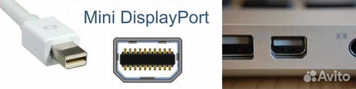 Переходник с Mini DisplayPort на DisplayPort