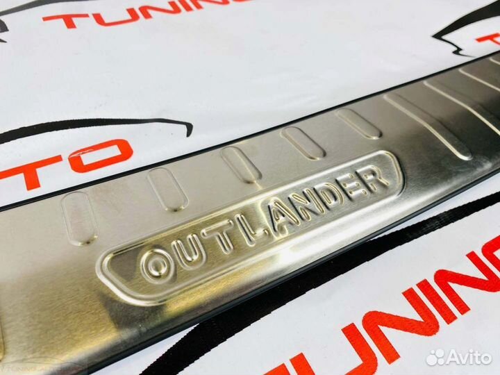 Накладка заднего бампера Nissan Qahqai хром A6248