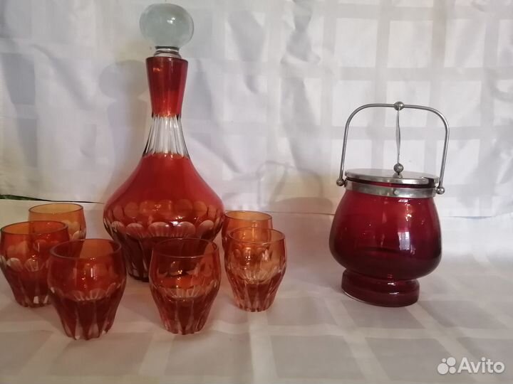 Хрусталь, стекло цвет Рубин СССР