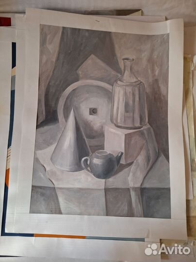 Живопись, натюрморт, гуашь