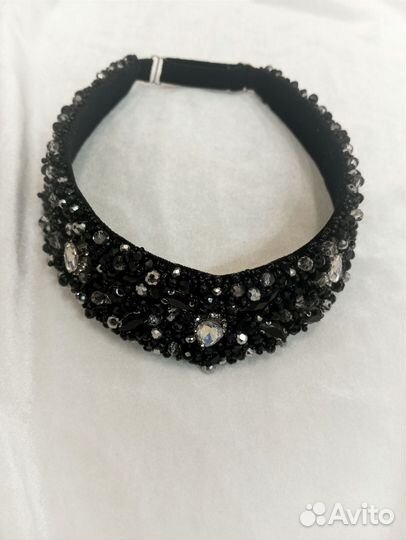 Новый современный кокошник черный