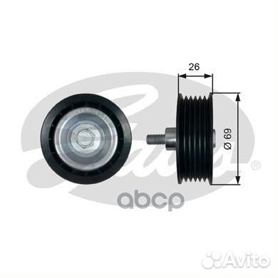 Направляющий ролик привода вспомогательных агре