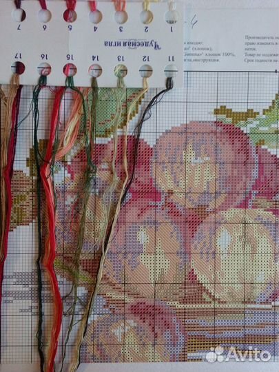 Остатки от наборов для вышивания