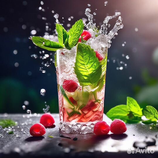 Фото напитков на подрамнике