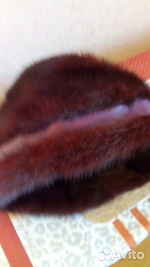 Шапка норковая с загибом