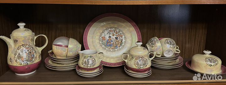 Винтажный кофейный сервиз «Мадонны.Гейши»