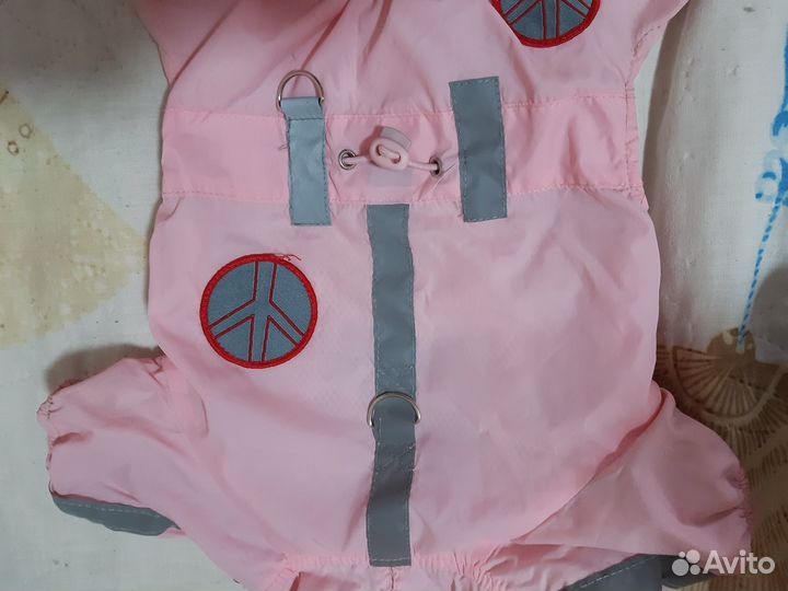 Комбинезон Дождевик для собачки, 24 см по спинке