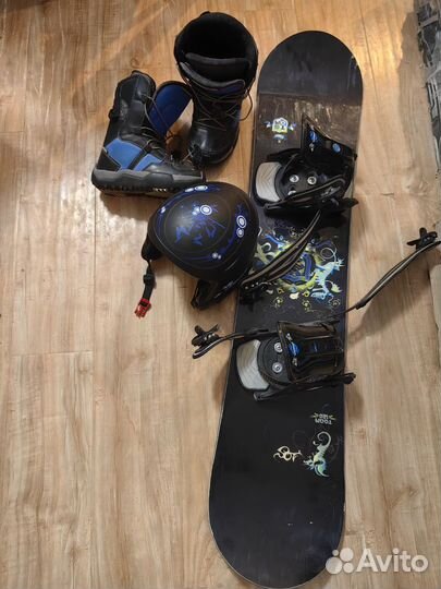 Сноуборд Salomon +ботинки+шлем
