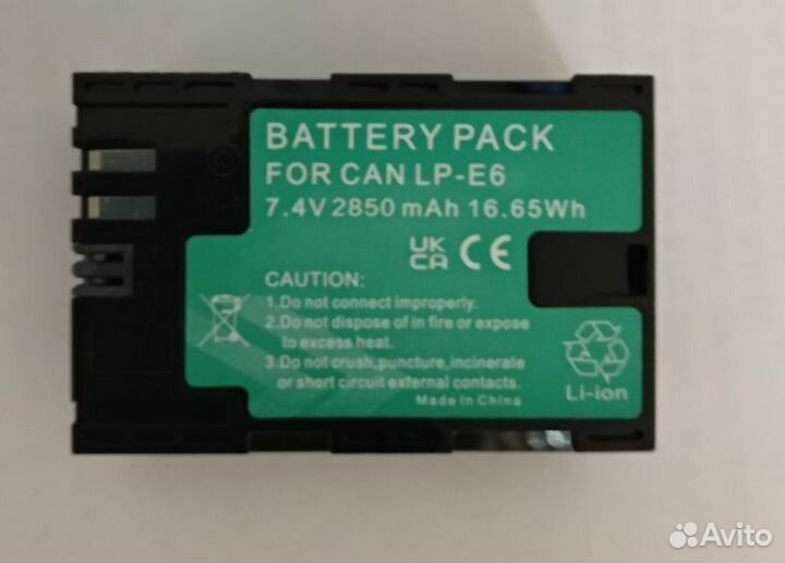 Аккумуляторы LP-E6 для Canon