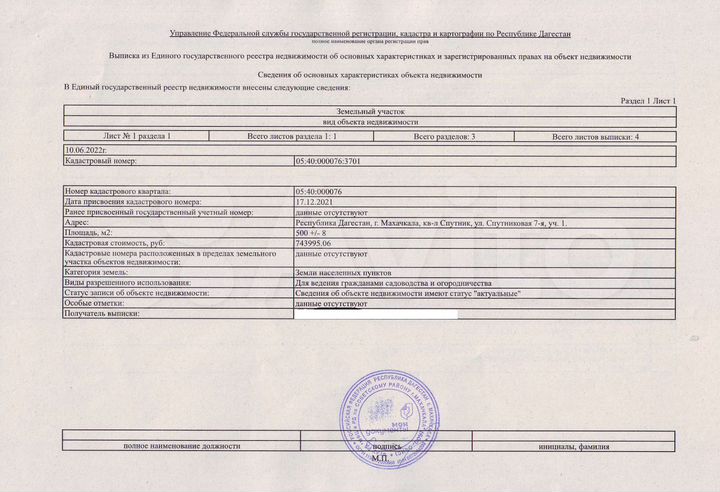 Участок 5,4 сот. (ИЖС)