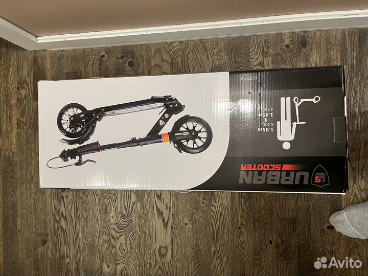 Самокат urban scooter дисковый белый