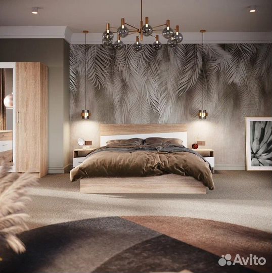 Кровать Антария с основанием под матрас