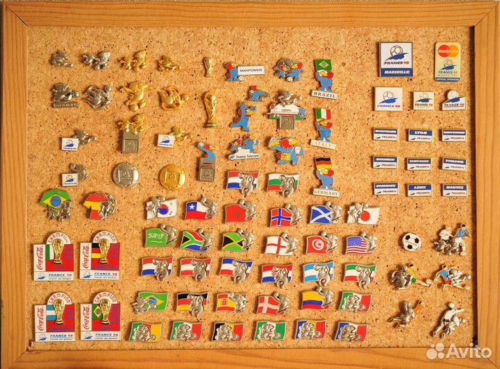 Значки футбол Чемпионат Мира 1990, 1998