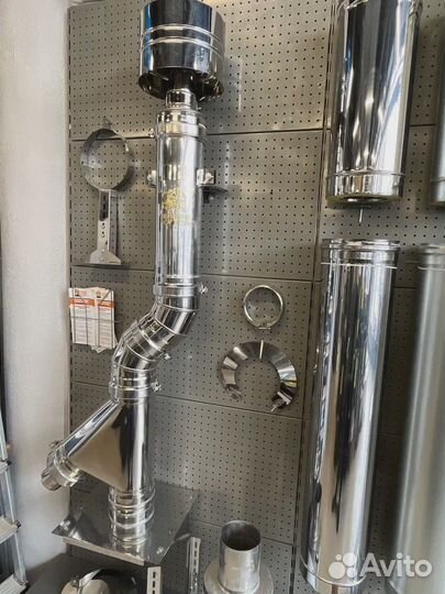 Дымоход для бани и дома. Труба 115/200