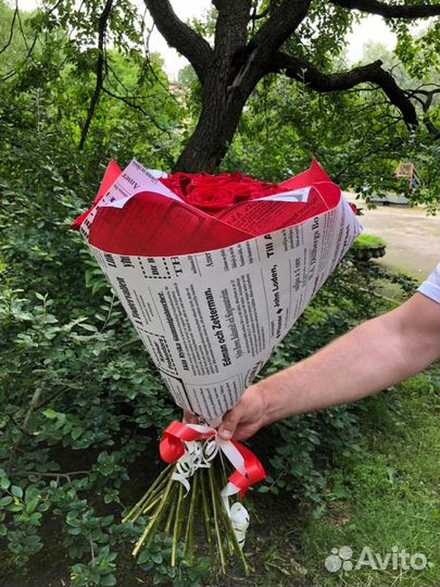 Розы 39 штук 50 см Эквадор