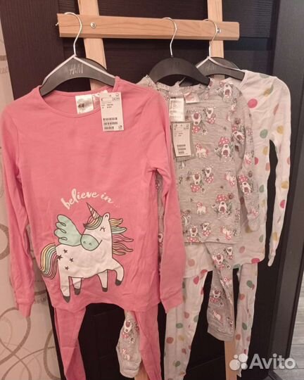 Пижамы H&M новые для девочек