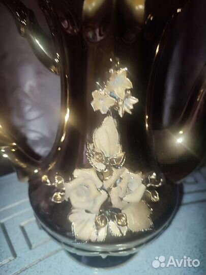 Золотой заварник кофейник