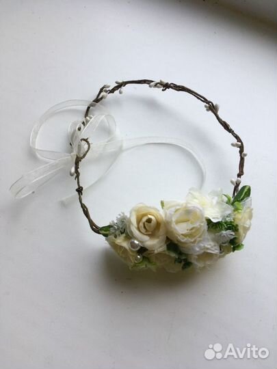 Цветочный венок на голову для малышей