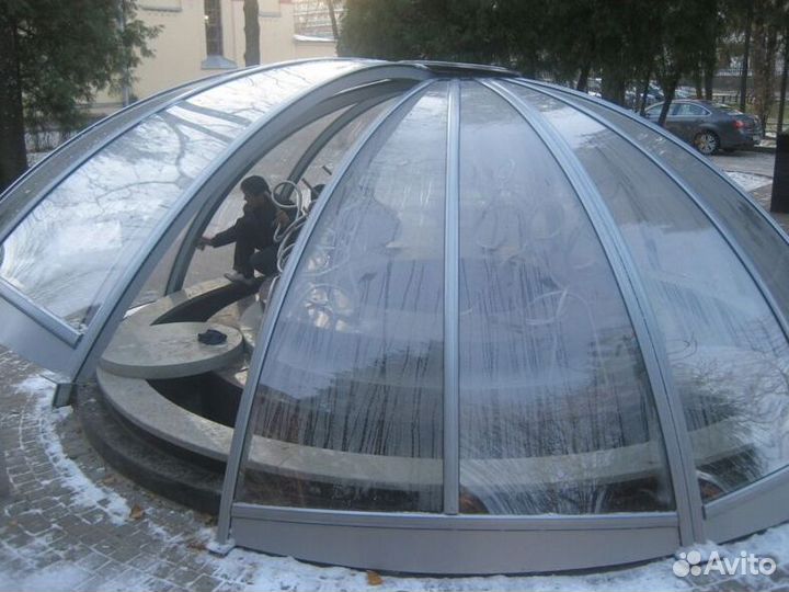 Зенитные фонари стеклянные