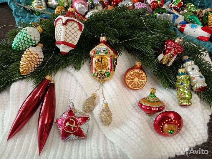 Елочные игрушки стекло