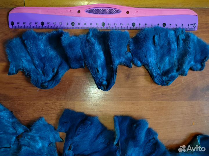 Обрезки норки (головы) для рукоделия