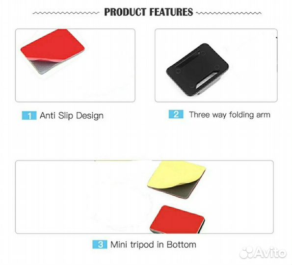 Изогнутая платформа GoPro камер 3М скотч площадка