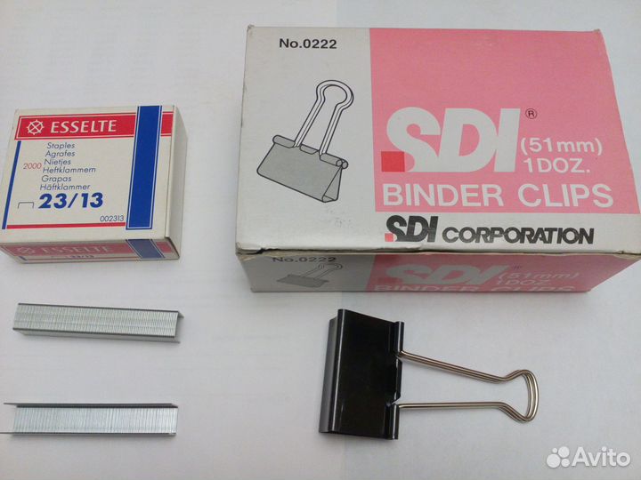 Скобы Esselte Франция, зажимы SDI 51 мм