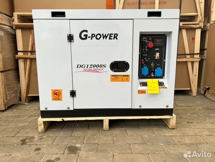 Генератор дизельный 12 kW g-power DG12000S