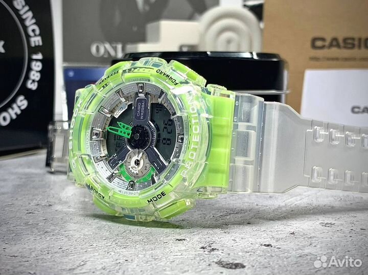 Часы G-Shock 110 салатовые