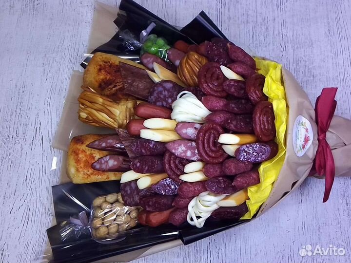 Колбасный букет. Пивной букет. Подарок мужчине