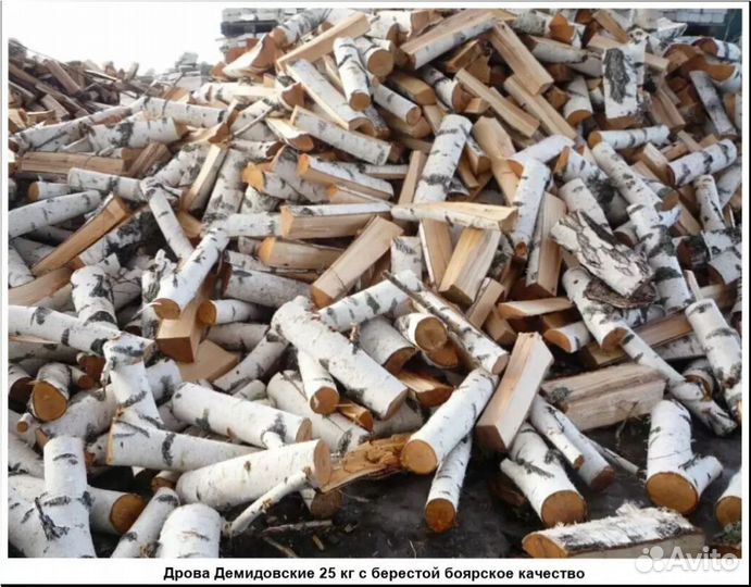 Дрова березовые колотые
