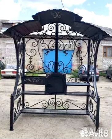 Мангал С печкой под казан