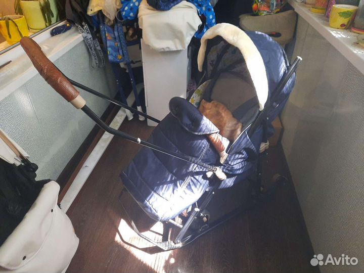 Детские санки коляска