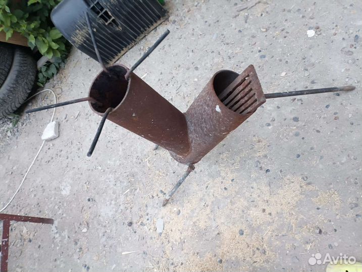 Печь металлическая ракета