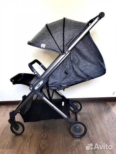 Коляска прогулочная Lepre Серая