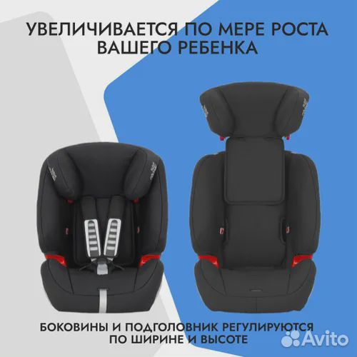 Детское автокресло (9-36 кг) britax romer evolva