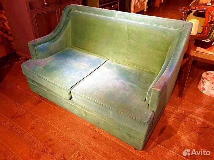 Диван велюр бирюзовый