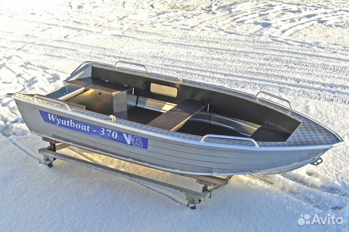 Новая алюминиевая лодка Wyatboat 370 нерегистрат