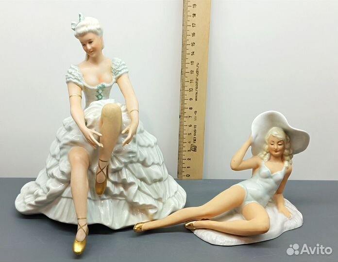 Статуэтки фарфор Балерина Германия, Пляжница