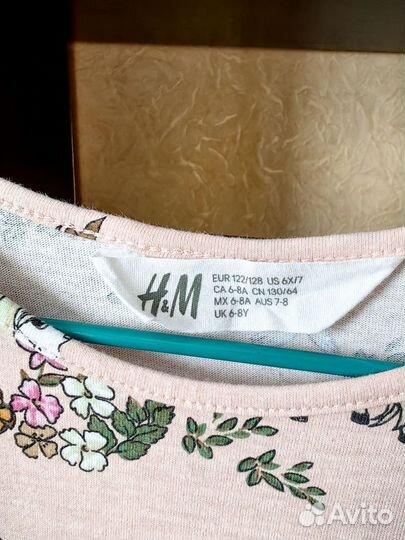 Платье h&m 122-128