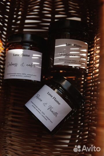 Соевые/Ароматические свечи ручной работы