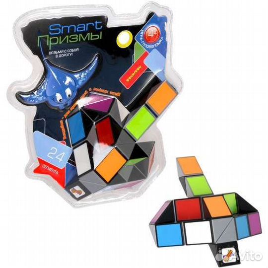 Игра-головоломка змейка Bondibon, пёстрый скат