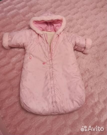 Конверт на выписку для девочки осень- зима